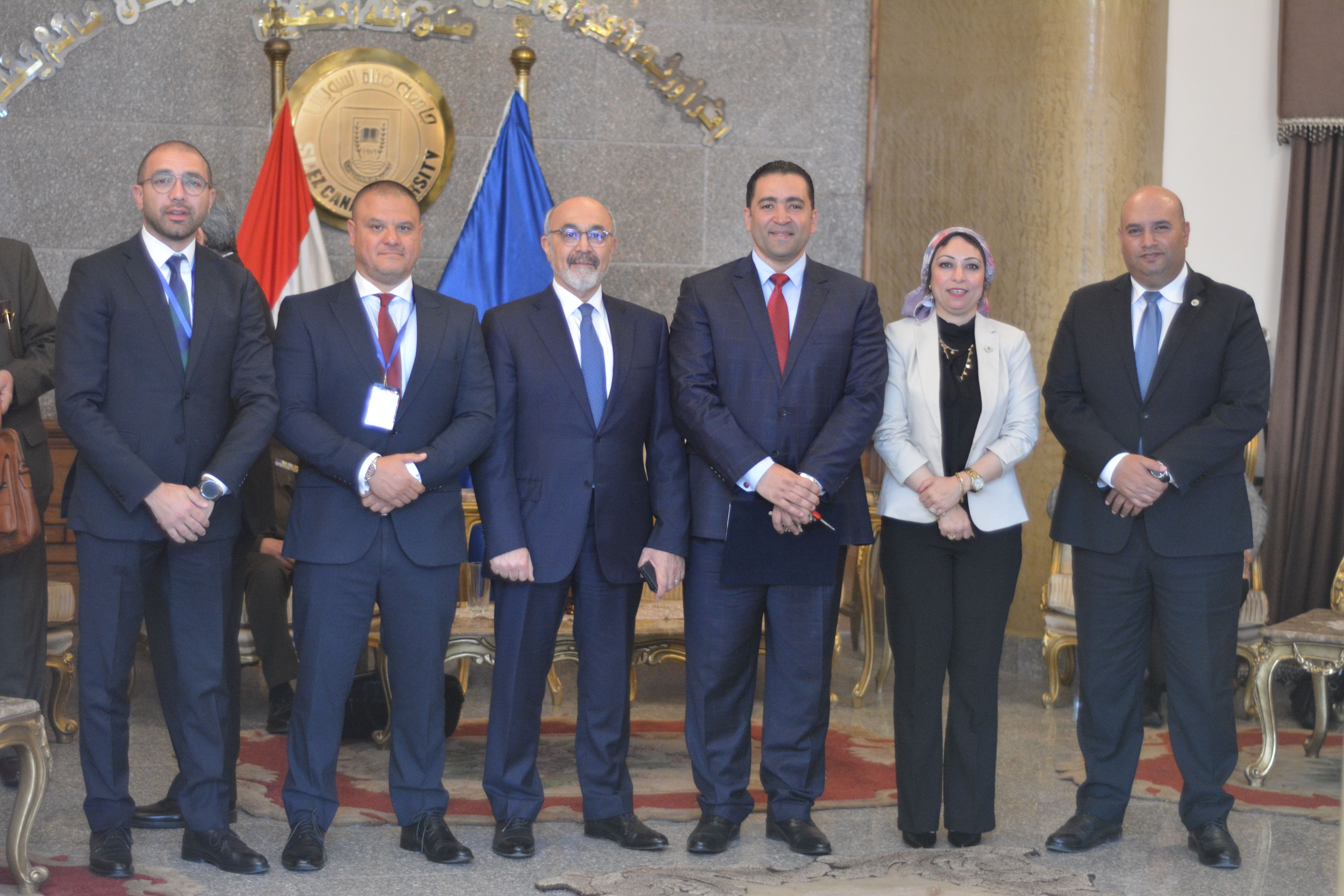 The Suez Canal Bank participated in the tenth Young Researchers Conference, "Horizons of Scientific Research and the New Republic" in the Suez Canal University