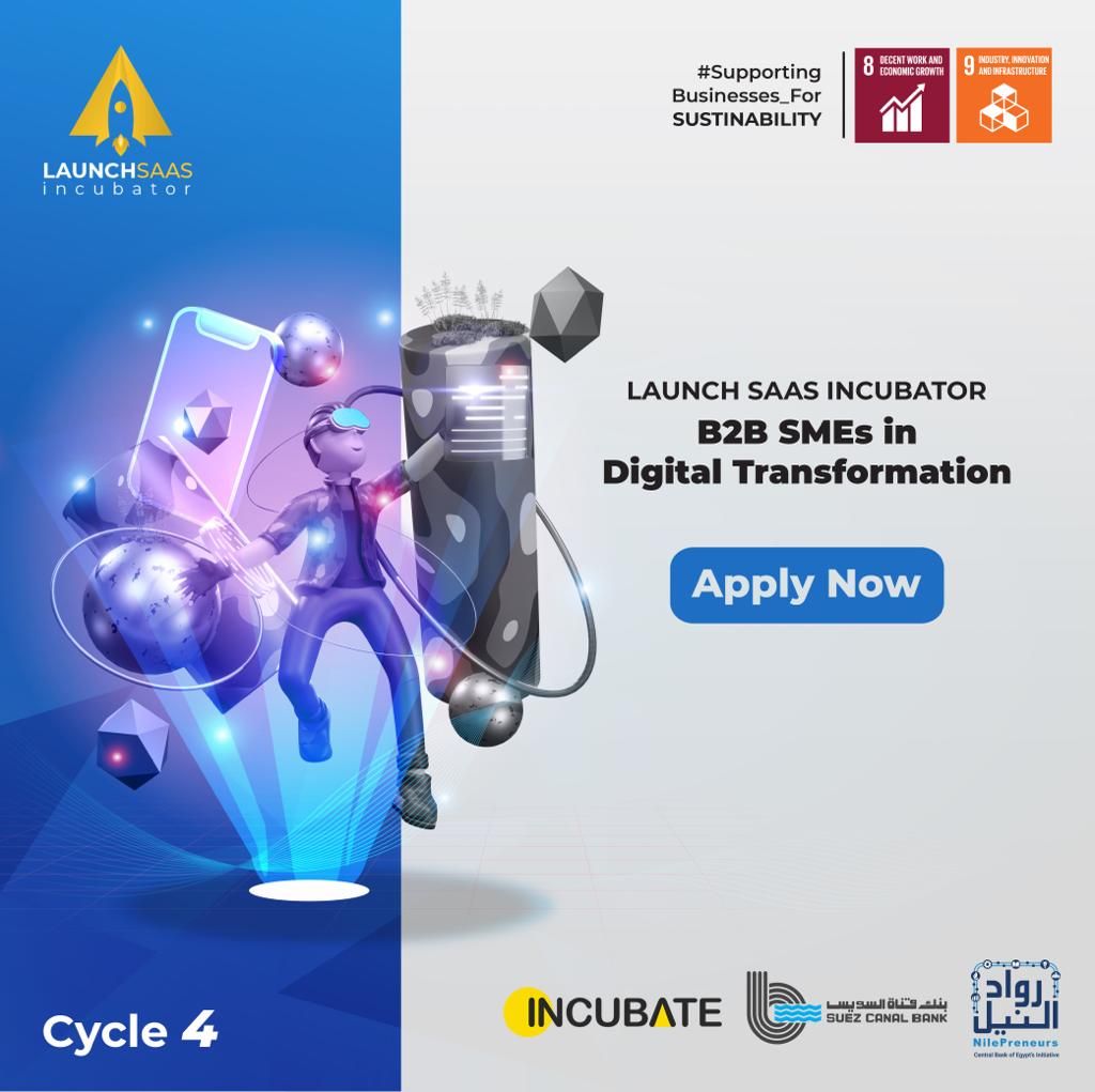 Suez Canal Bank announces the opening of Launch Saas incubator Cycle 4